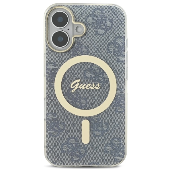 iTok webáruház - Guess Guess IML 4G MagSafe tok iPhone 16 készülékhez (kék) 3 Guess IML 4G MagSafe iPhone 16 Case (kék)