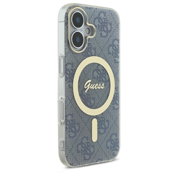 iTok webáruház - Guess Guess IML 4G MagSafe tok iPhone 16 készülékhez (kék) 4 Guess IML 4G MagSafe iPhone 16 Case (kék)