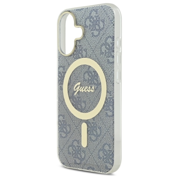 iTok webáruház - Guess Guess IML 4G MagSafe tok iPhone 16 készülékhez (kék) 6 Guess IML 4G MagSafe iPhone 16 Case (kék)