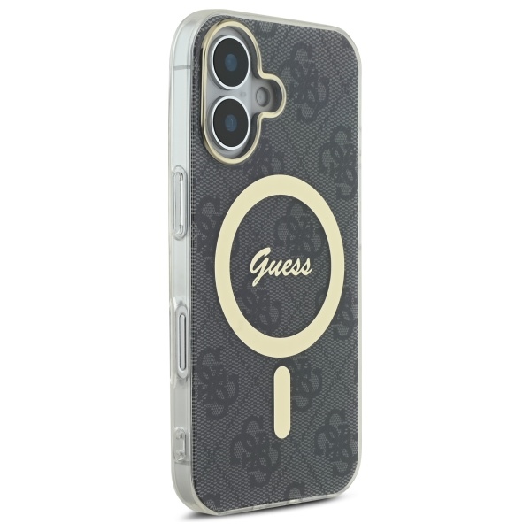 iTok webáruház - Guess Guess IML 4G MagSafe iPhone 16 tok (fekete) 4 Guess IML 4G MagSafe iPhone 16 Case (fekete)