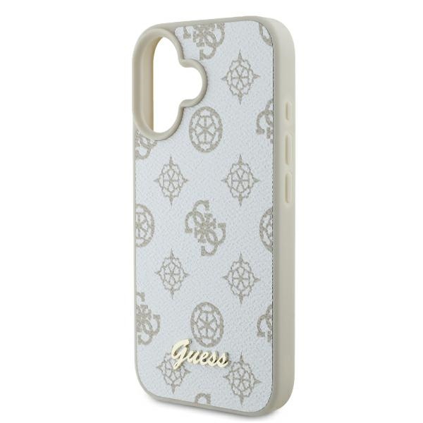 iTok webáruház - Guess Guess Peony Script Logo MagSafe tok iPhone 16-hoz (fehér) 6 Guess Peony Script Logo MagSafe iPhone 16 Case (fehér)