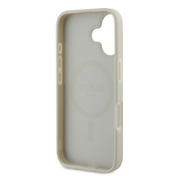 iTok webáruház - Guess Guess Peony Script Logo MagSafe tok iPhone 16-hoz (fehér) 7 Guess Peony Script Logo MagSafe iPhone 16 Case (fehér)