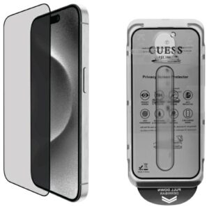 Guess Privacy 2.5D Outline edzett üveg kijelzővédő iPhone 16-hoz