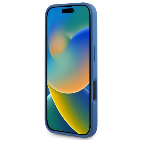 iTok webáruház - Guess Guess GUHMP16SP4ROPEMCB 4G Flowers Print MagSafe tok iPhone 16-hoz 5 Guess GUHMP16SP4ROPEMCB iPhone 16 6.1" blue/blue hardcase 4G Flowers Print MagSafe