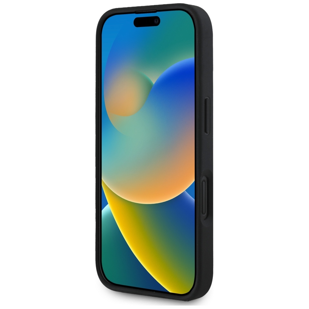 iTok webáruház - Guess Guess Grained Big 4G Logo Small Classic Logo tok iPhone 16 készülékhez (fekete) 5 Guess Grained Big 4G Logo Small Classic Logo case for iPhone 16 (fekete)