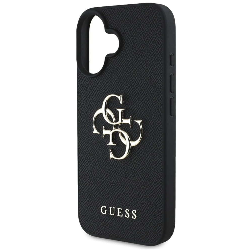 iTok webáruház - Guess Guess Grained Big 4G Logo Small Classic Logo tok iPhone 16 készülékhez (fekete) 6 Guess Grained Big 4G Logo Small Classic Logo case for iPhone 16 (fekete)