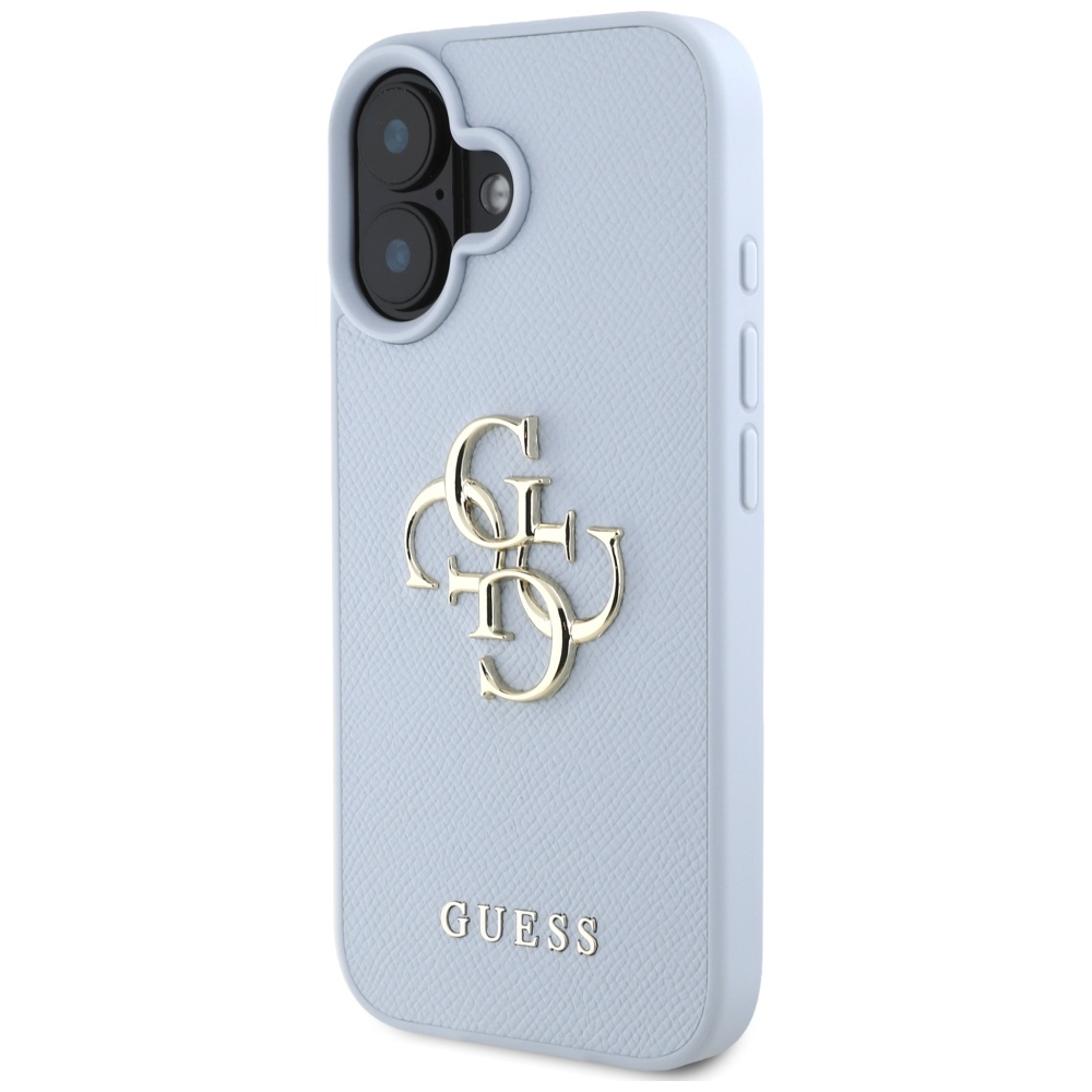 iTok webáruház - Guess Guess Grained Big 4G Logo Small Classic Logo tok iPhone 16 készülékhez (kék) 2 Guess Grained Big 4G Logo Small Classic Logo case for iPhone 16 (kék)