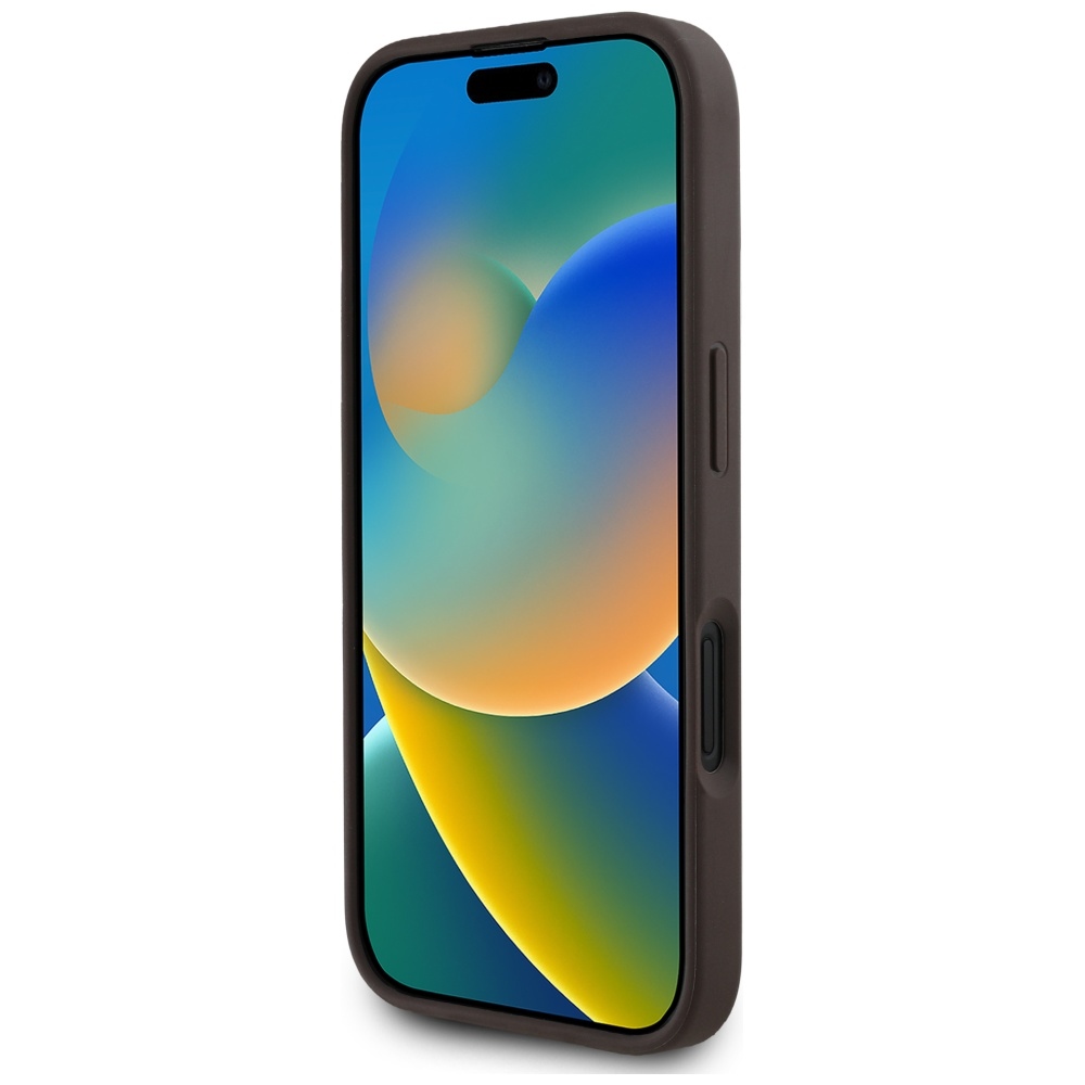 iTok webáruház - Guess Guess 4G Circle Classic Logo MagSafe tok iPhone 16 készülékhez (barna) 5 Guess 4G Circle Classic Logo MagSafe case for iPhone 16 (barna)