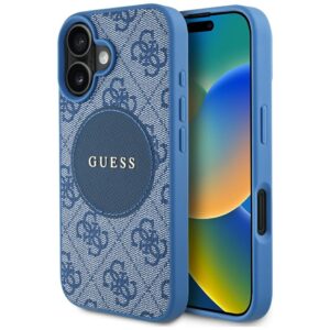 Guess 4G Circle Classic Logo MagSafe tok iPhone 16 készülékhez (kék)