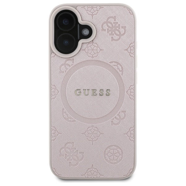 iTok webáruház - Guess Guess Saffiano Peony Classic Logo MagSafe iPhone 16 Case (rózsaszín) 3 Guess Saffiano Peony Classic Logo MagSafe iPhone 16 Case (rózsaszín)