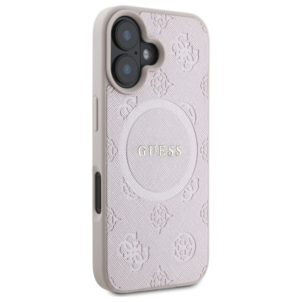 iTok webáruház - Guess Guess Saffiano Peony Classic Logo MagSafe iPhone 16 Case (rózsaszín) 4 Guess Saffiano Peony Classic Logo MagSafe iPhone 16 Case (rózsaszín)