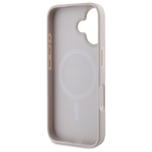 iTok webáruház - Guess Guess Saffiano Peony Classic Logo MagSafe iPhone 16 Case (rózsaszín) 7 Guess Saffiano Peony Classic Logo MagSafe iPhone 16 Case (rózsaszín)