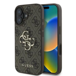 Guess 4G Big Logo tok iPhone 16-hoz (barna)