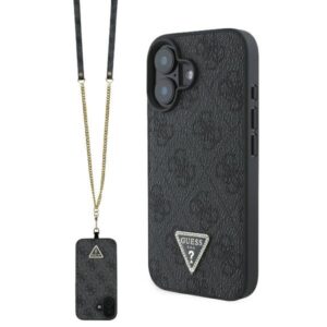 Guess Crossbody 4G Metal Logo tok iPhone 16 készülékhez (fekete)