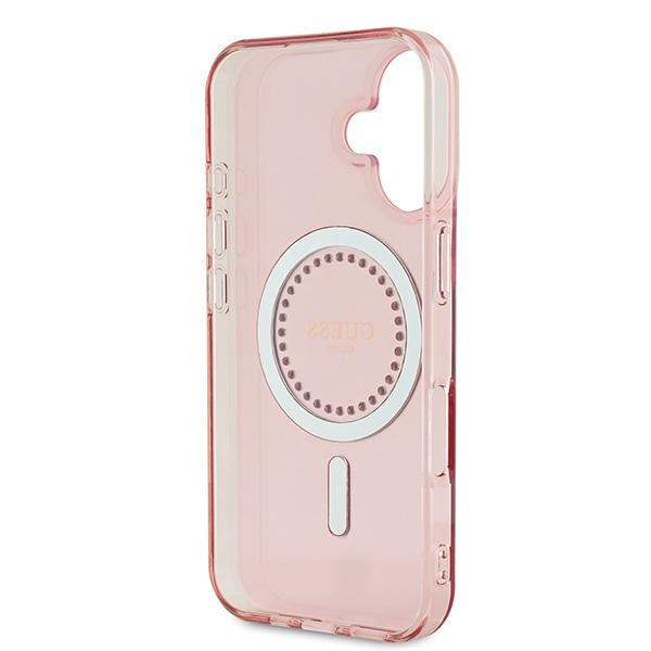iTok webáruház - Guess Guess IML Rhinestones MagSafe tok iPhone 16-hoz (rózsaszín) 7 Guess IML Rhinestones MagSafe iPhone 16 Case (rózsaszín)