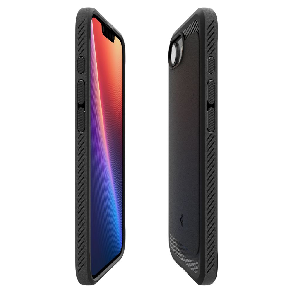 iTok webáruház - Spigen Spigen Rugged Armor Mag tok iPhone 16e / 17e készülékhez (fekete) 6 Spigen Rugged Armor MagSafe case for iPhone 16e / 17e (fekete)