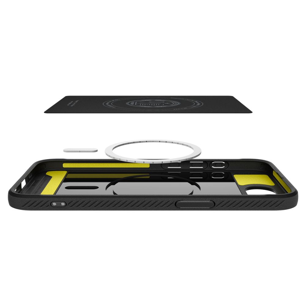 iTok webáruház - Spigen Spigen Rugged Armor Mag tok iPhone 16e / 17e készülékhez (fekete) 8 Spigen Rugged Armor MagSafe case for iPhone 16e / 17e (fekete)