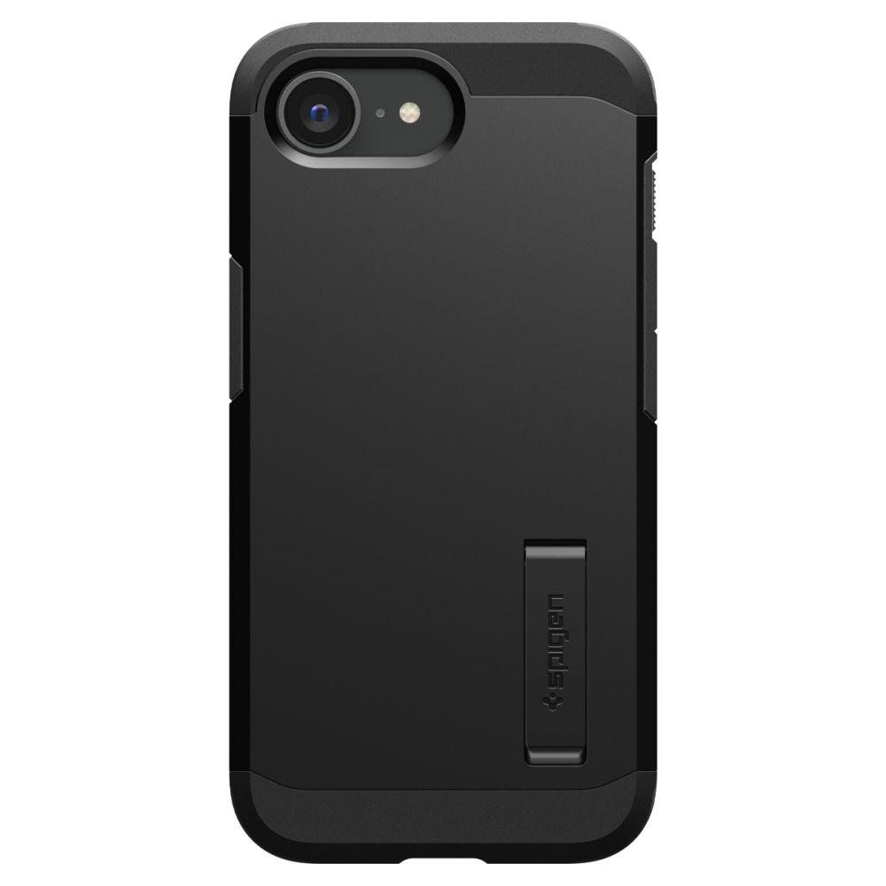 iTok webáruház - Spigen Spigen Tough Armor tok MagSafe-funkcióval és állvánnyal iPhone 16e / 17e készülékhez (fekete) 3 Spigen Tough Armor Case with MagSafe for iPhone 16e / 17e with Stand (fekete)