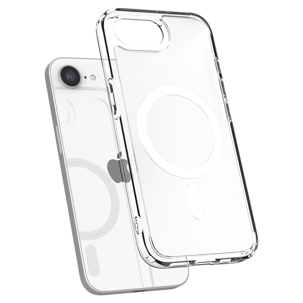 iTok webáruház - Spigen Spigen Ultra Hybrid MagSafe tok iPhone 16e / 17e készülékhez (fehér, áttetsző) 6 Spigen Ultra Hybrid MagSafe Case for iPhone 16e / 17e (fehér, áttetsző)