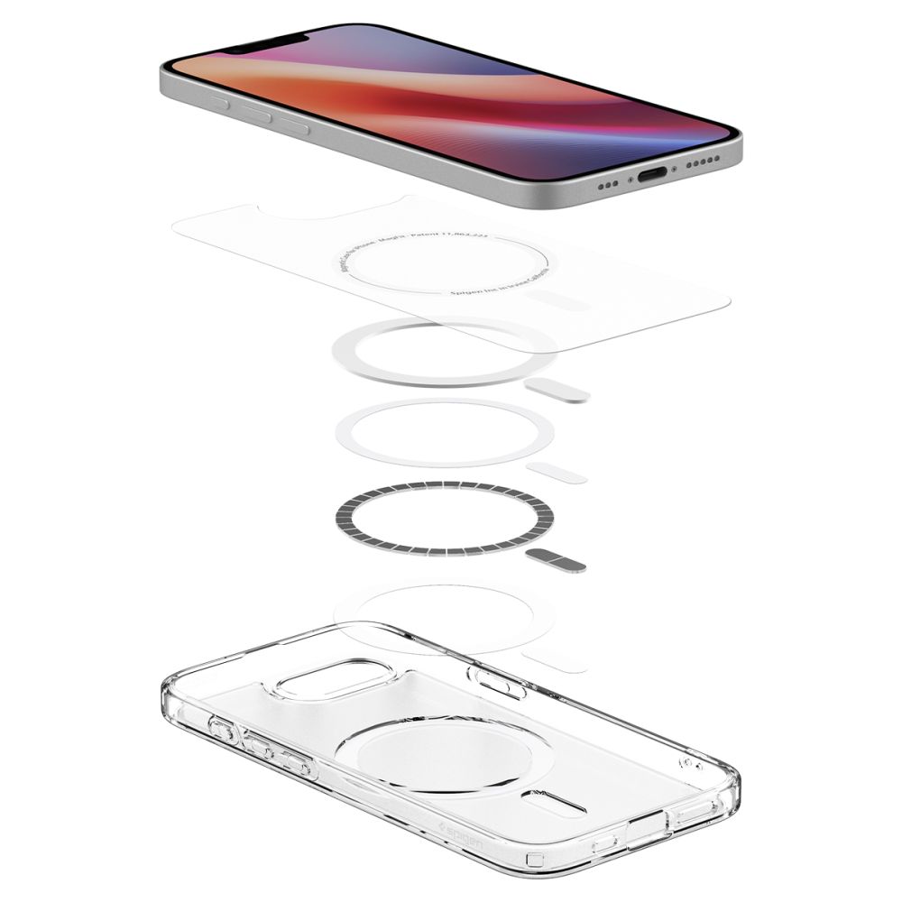 iTok webáruház - Spigen Spigen Ultra Hybrid MagSafe tok iPhone 16e / 17e készülékhez (fehér, áttetsző) 8 Spigen Ultra Hybrid MagSafe Case for iPhone 16e / 17e (fehér, áttetsző)