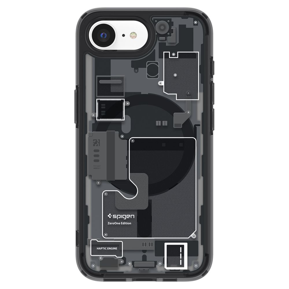 iTok webáruház - Spigen Spigen Ultra Hybrid MagSafe tok iPhone 16e / 17e készülékhez – Zero One (fekete) 2 Spigen Ultra Hybrid MagSafe Case for iPhone 16e / 17e Zero One (fekete)
