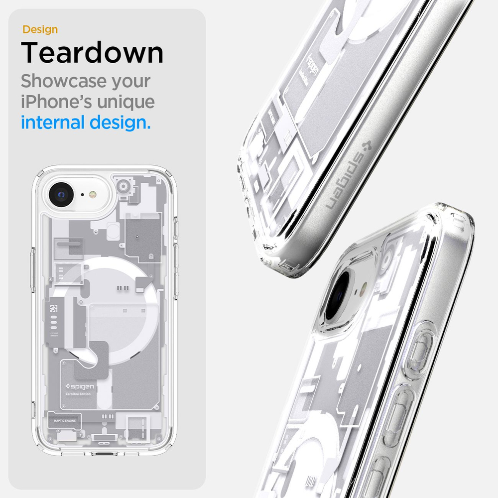 iTok webáruház - Spigen Spigen Ultra Hybrid MagSafe tok iPhone 16e / 17e Zero One (fehér) 1 Spigen Ultra Hybrid MagSafe Case for iPhone 16e / 17e Zero One (fehér)