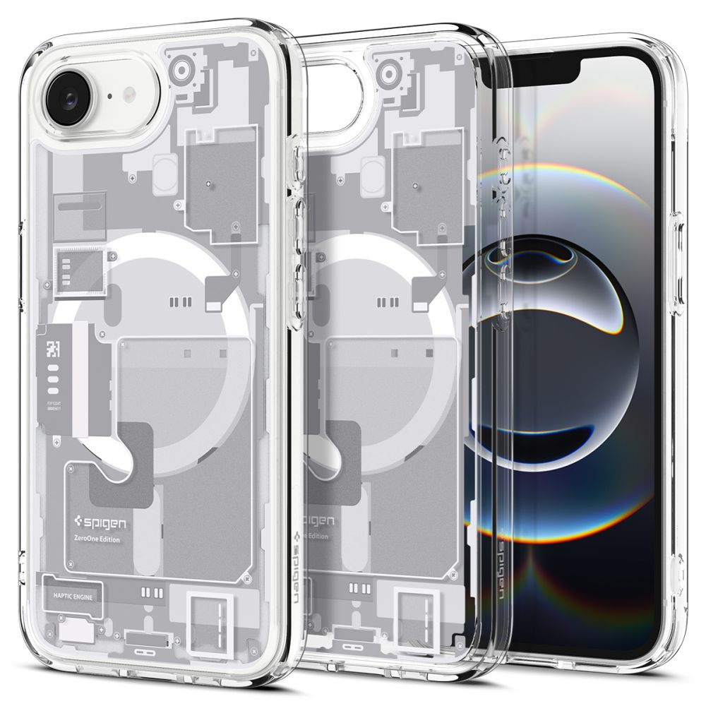 iTok webáruház - Spigen Spigen Ultra Hybrid MagSafe tok iPhone 16e / 17e Zero One (fehér) 3 Spigen Ultra Hybrid MagSafe Case for iPhone 16e / 17e Zero One (fehér)