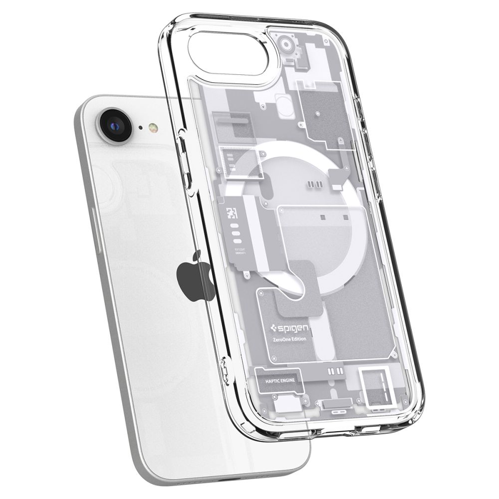iTok webáruház - Spigen Spigen Ultra Hybrid MagSafe tok iPhone 16e / 17e Zero One (fehér) 8 Spigen Ultra Hybrid MagSafe Case for iPhone 16e / 17e Zero One (fehér)