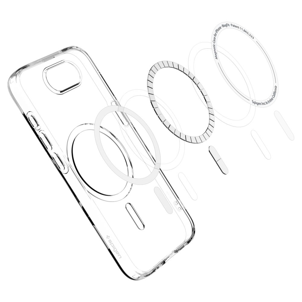 iTok webáruház - Spigen Spigen Liquid Crystal Mag MagSafe tok iPhone 16e / 17e készülékhez (átlátszó) 6 Spigen Liquid Crystal Mag MagSafe Case for iPhone 16e / 17e (átlátszó)