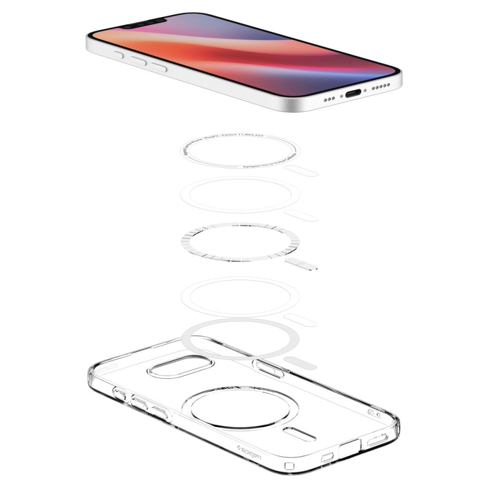 iTok webáruház - Spigen Spigen Liquid Crystal Mag MagSafe tok iPhone 16e / 17e készülékhez (átlátszó) 8 Spigen Liquid Crystal Mag MagSafe Case for iPhone 16e / 17e (átlátszó)