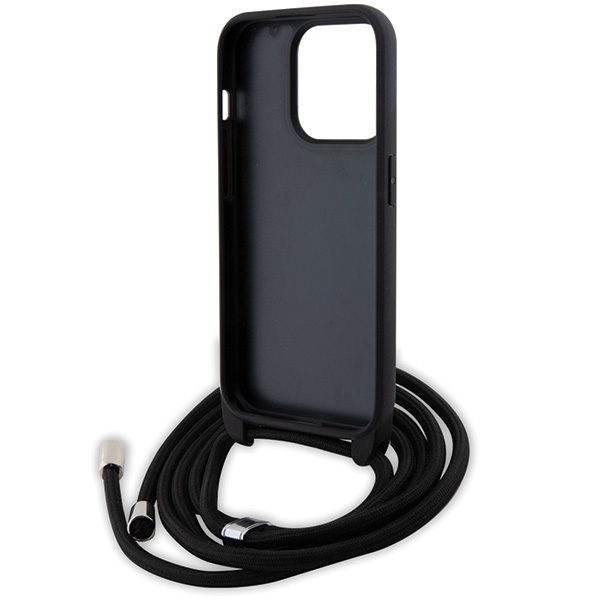 iTok webáruház - Karl Lagerfeld Karl Lagerfeld Crossbody Saffiano Metal Pin Karl & Choupette tok iPhone 15 Pro készülékhez (fekete) 6 Karl Lagerfeld Crossbody Saffiano Metal Pin Karl & Choupette case for iPhone 15 Pro (fekete)