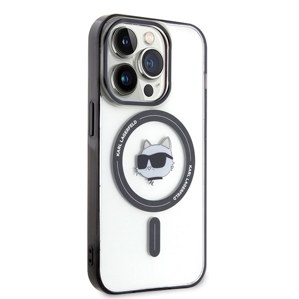 iTok webáruház - Karl Lagerfeld Karl Lagerfeld IML Choupette's Head MagSafe tok iPhone 15 Pro készülékhez (átlátszó) 4 Karl Lagerfeld IML Choupette's Head MagSafe case for iPhone 15 Pro (átlátszó)