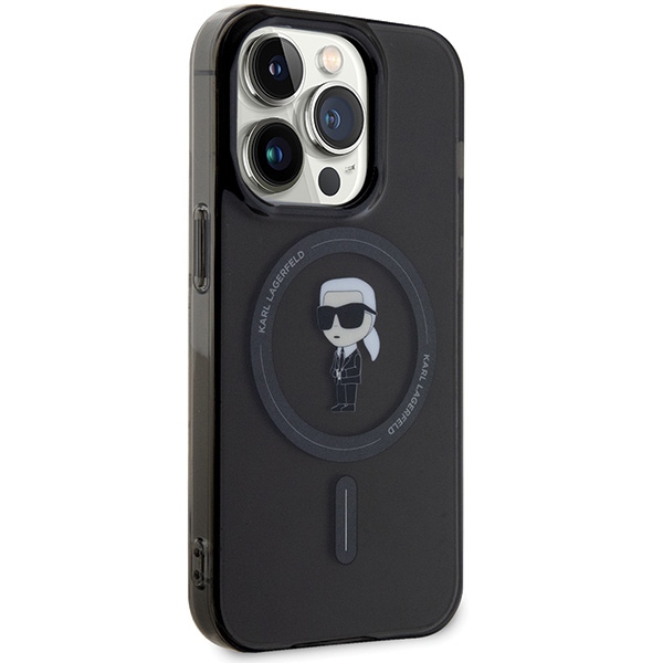 iTok webáruház - Karl Lagerfeld Karl Lagerfeld IML Ikonik MagSafe tok iPhone 15 Pro készülékhez (fekete) 4 Karl Lagerfeld IML Ikonik MagSafe case for iPhone 15 Pro (fekete)