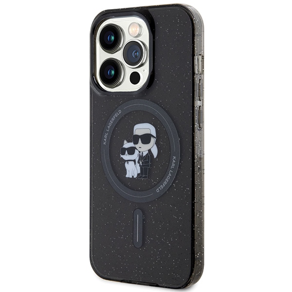 iTok webáruház - Karl Lagerfeld Karl Lagerfeld Karl&Choupette Glitter MagSafe tok iPhone 15 Pro készülékhez (fekete) 2 Karl Lagerfeld Karl&Choupette Glitter MagSafe case for iPhone 15 Pro (fekete)