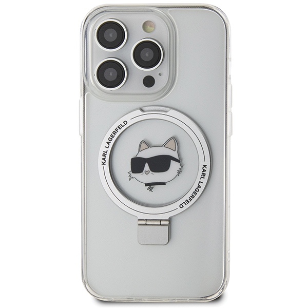 iTok webáruház - Karl Lagerfeld Karl Lagerfeld KLHMP15LHMRSCHH iPhone 15 Pro 6,1" fehér kemény tok Ring Stand Choupette Head MagSafe 3 Karl Lagerfeld KLHMP15LHMRSCHH iPhone 15 Pro 6.1" white/white hardcase Ring Stand Choupette Head MagSafe