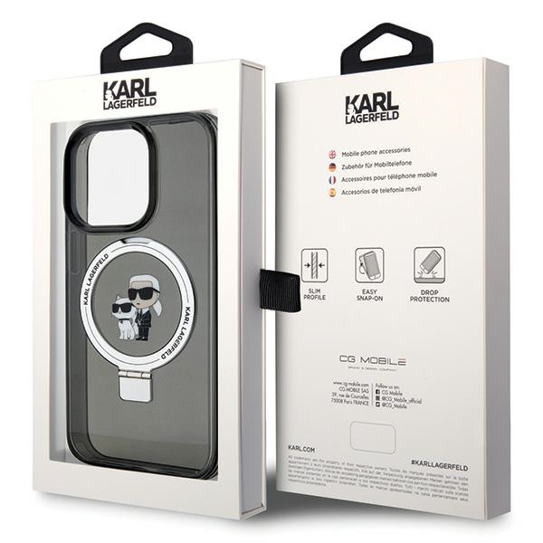iTok webáruház - Karl Lagerfeld Karl Lagerfeld KLHMP15LHMRSKCK iPhone 15 Pro 6,1 hüvelykes fekete tok Ring Stand Karl&Choupette MagSafe 8 Karl Lagerfeld KLHMP15LHMRSKCK iPhone 15 Pro 6.1" black/black hardcase Ring Stand Karl&Choupette MagSafe