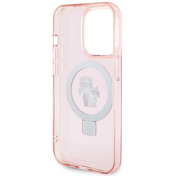 iTok webáruház - Karl Lagerfeld Karl Lagerfeld KLHMP15LHMRSKCP iPhone 15 Pro 6,1 hüvelykes tok Ring Stand Karl & Choupette MagSafe – rózsaszín 6 Karl Lagerfeld KLHMP15LHMRSKCP iPhone 15 Pro 6.1" pink/pink hardcase Ring Stand Karl&Choupette MagSafe