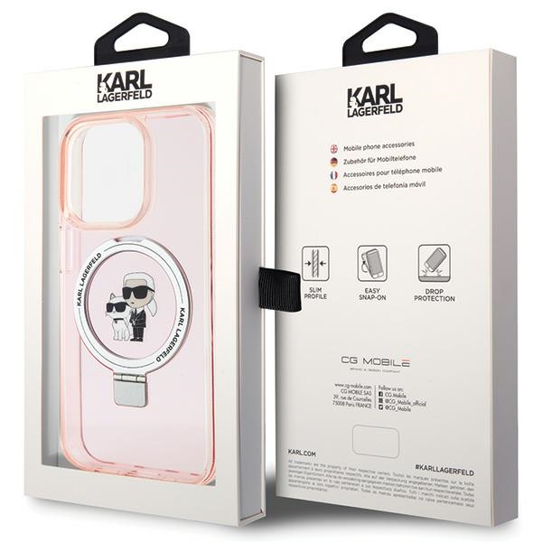 iTok webáruház - Karl Lagerfeld Karl Lagerfeld KLHMP15LHMRSKCP iPhone 15 Pro 6,1 hüvelykes tok Ring Stand Karl & Choupette MagSafe – rózsaszín 7 Karl Lagerfeld KLHMP15LHMRSKCP iPhone 15 Pro 6.1" pink/pink hardcase Ring Stand Karl&Choupette MagSafe