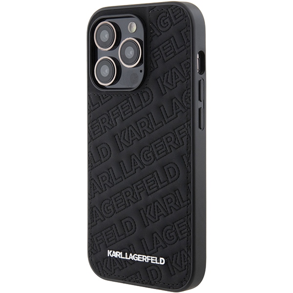 iTok webáruház - Karl Lagerfeld Karl Lagerfeld Quilted K Pattern tok iPhone 15 Pro készülékhez (fekete) 2 Karl Lagerfeld Quilted K Pattern iPhone 15 Pro Case (fekete)