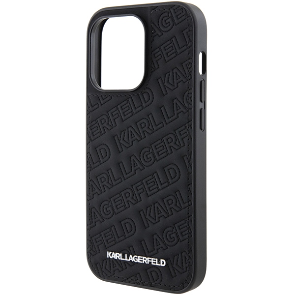 iTok webáruház - Karl Lagerfeld Karl Lagerfeld Quilted K Pattern tok iPhone 15 Pro készülékhez (fekete) 6 Karl Lagerfeld Quilted K Pattern iPhone 15 Pro Case (fekete)