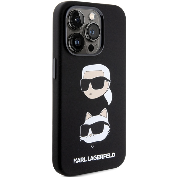iTok webáruház - Karl Lagerfeld Karl Lagerfeld Silicone Karl&Choupette Head szilikon tok iPhone 15 Pro készülékhez (fekete) 4 Karl Lagerfeld Silicone Karl&Choupette Head case for iPhone 15 Pro (fekete)