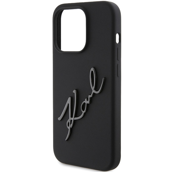 iTok webáruház - Karl Lagerfeld Karl Lagerfeld Silicone Karl Script tok iPhone 15 Pro készülékhez (fekete) 6 Karl Lagerfeld Silicone Karl Script case for iPhone 15 Pro (fekete)