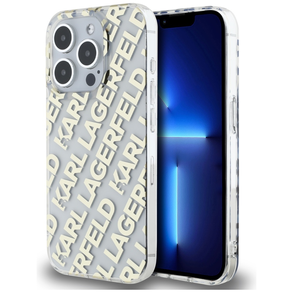 iTok webáruház - Karl Lagerfeld Karl Lagerfeld IML Fullover Logo tok iPhone 15 Pro készülékhez (arany) 1 Karl Lagerfeld IML Fullover Logo case for iPhone 15 Pro (arany)