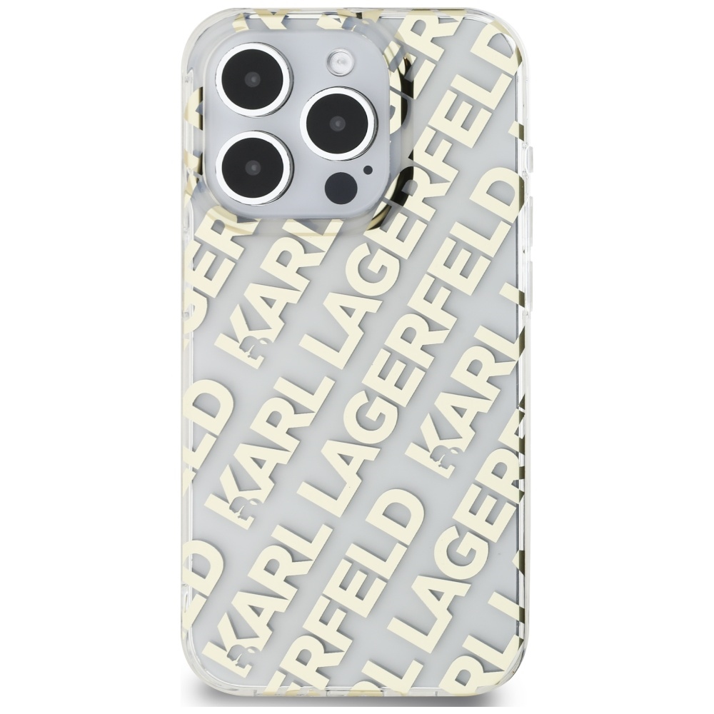 iTok webáruház - Karl Lagerfeld Karl Lagerfeld IML Fullover Logo tok iPhone 15 Pro készülékhez (arany) 3 Karl Lagerfeld IML Fullover Logo case for iPhone 15 Pro (arany)