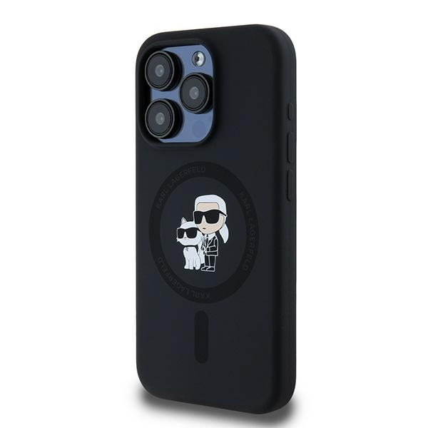 iTok webáruház - Karl Lagerfeld Karl Lagerfeld Silicone Karl&Choupette MagSafe tok iPhone 15 Pro készülékhez (fekete) 2 Karl Lagerfeld Silicone Karl&Choupette MagSafe case for iPhone 15 Pro (fekete)