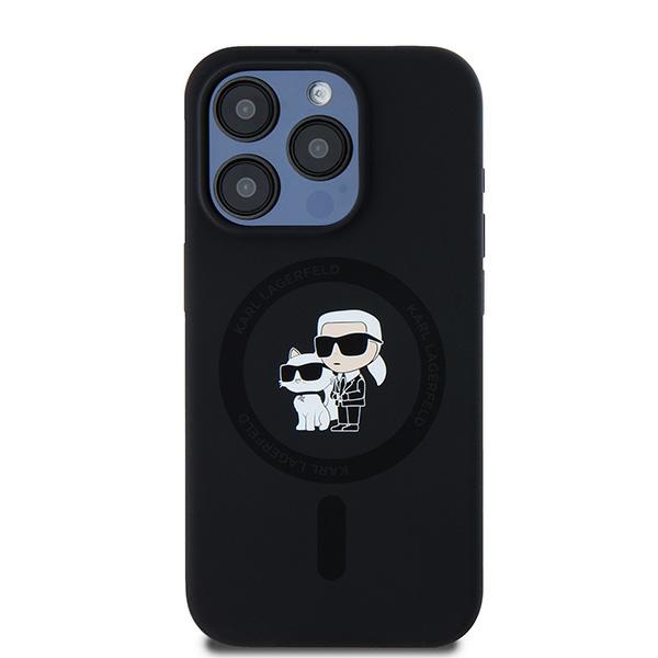 iTok webáruház - Karl Lagerfeld Karl Lagerfeld Silicone Karl&Choupette MagSafe tok iPhone 15 Pro készülékhez (fekete) 3 Karl Lagerfeld Silicone Karl&Choupette MagSafe case for iPhone 15 Pro (fekete)