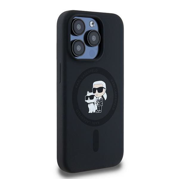 iTok webáruház - Karl Lagerfeld Karl Lagerfeld Silicone Karl&Choupette MagSafe tok iPhone 15 Pro készülékhez (fekete) 4 Karl Lagerfeld Silicone Karl&Choupette MagSafe case for iPhone 15 Pro (fekete)