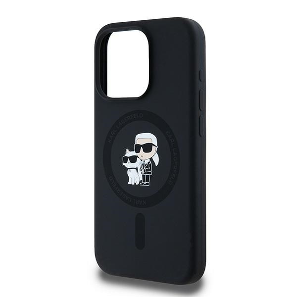 iTok webáruház - Karl Lagerfeld Karl Lagerfeld Silicone Karl&Choupette MagSafe tok iPhone 15 Pro készülékhez (fekete) 6 Karl Lagerfeld Silicone Karl&Choupette MagSafe case for iPhone 15 Pro (fekete)