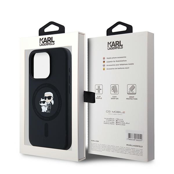iTok webáruház - Karl Lagerfeld Karl Lagerfeld Silicone Karl&Choupette MagSafe tok iPhone 15 Pro készülékhez (fekete) 8 Karl Lagerfeld Silicone Karl&Choupette MagSafe case for iPhone 15 Pro (fekete)