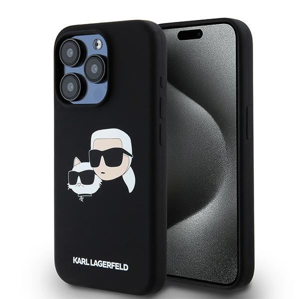 iTok webáruház - Karl Lagerfeld Karl Lagerfeld Silicone Karl&Choupette MagSafe tok iPhone 15 Pro készülékhez (fekete) 1 Karl Lagerfeld Silicone Karl&Choupette MagSafe case for iPhone 15 Pro (fekete)